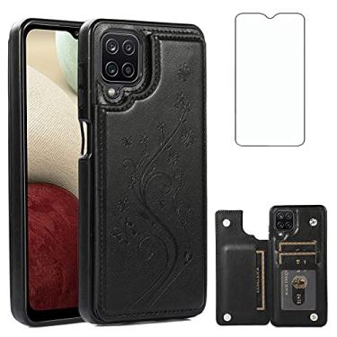 Imagem de Capa de telefone para Samsung Galaxy A42 5G com protetor de tela de vidro temperado porta-cartões carteira suporte flip couro acessórios para celular Glaxay A 42 G5 Gaxaly 42A S42 4G 2021 capas