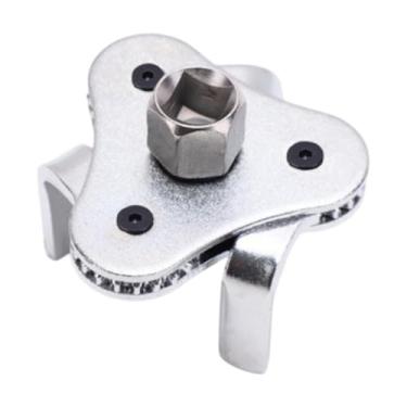 Imagem de Generic Chave de filtro de óleo de 3 mandíbulas genérica Ferramenta de remoção de filtros de óleo Substituição de aço resistente de alto desempenho