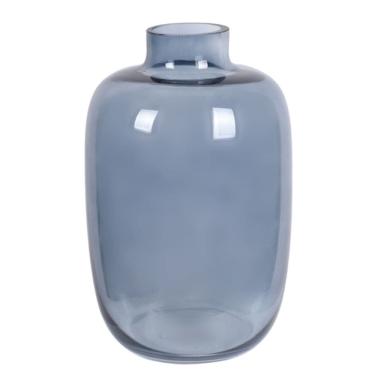 Imagem de Vaso De Vidro Decorativo Azul – 22Cm