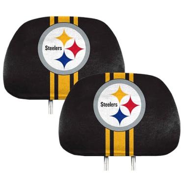 Imagem de FANMATS NFL – Pittsburgh Steelers Conjunto de capa de encosto de cabeça colorido, 2 peças, 12