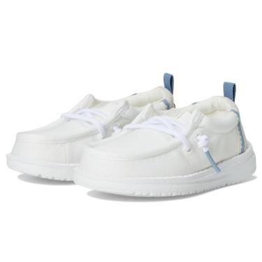 Imagem de HEYDUDE Mocassim masculino Wally Summer Linen (infantil), Branco/cinza (Stone Grey), 22