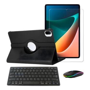 Imagem de Teclado E Mouse compatível com Mi Pad 5 + Película E Capa Giratória - 