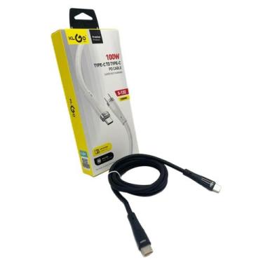 Imagem de Cabo Premium Tipo-C P/ Tipo-C  PD 100W 1200mm S-132 Preto - Tesla Stor