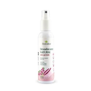 Imagem de LiveAloe Desodorante Natural Aloe Gerânio 120Ml