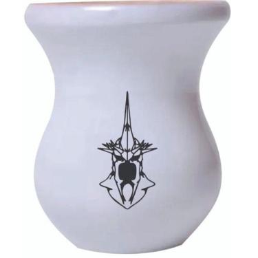 Imagem de Cuia De Madeira Branca Personalizada Senhor dos Anéis - Mix Atacadista