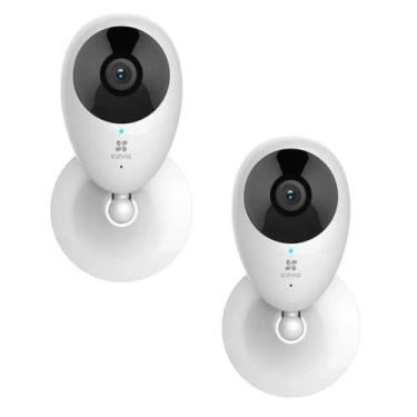 Imagem de Kit 2 Câmeras de Segurança WiFi Ezviz C2C 1080p Visão Noturna