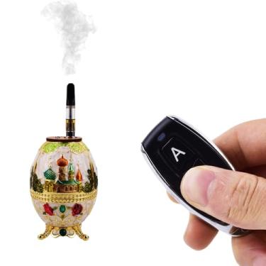 Imagem de Yiduomile Máquina de fumaça de metal, mini máquina de fumaça para fotografia, festas e criação de atmosfera - Gerador de neblina durável e portátil (resplandecente)