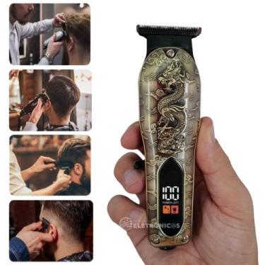 Imagem de Máquina Sem Fio Corte Preciso com a Bateria de 800mAh e 4 Pentes de Co