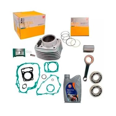 Imagem de Kit Cilindro Motor Pistao Rolamento Biela Titan 160 Nxr 160 - METAL LE
