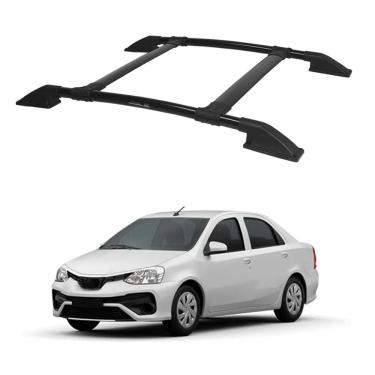 Imagem de Rack de Teto Etios Sedan 2013 2014 2015 2016 a 2020 Preto