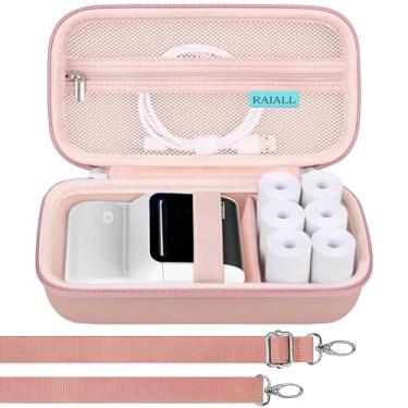 Imagem de RAIALL M100 Capa para etiquetadora NelkoGlobal M100 para impressora de etiquetas NelkoGlobal M100, bolsa de transporte portátil para mini adesivos térmicos Bluetooth, suporte de armazenamento rígido