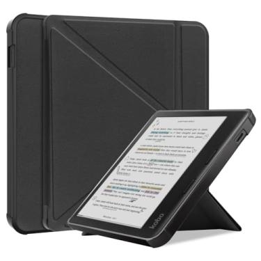 Imagem de Kepuch Custer Capas para Kobo Libra Colour 2024 / Libra 2 2021,Couro-PU Bolsas Estojos - Preto