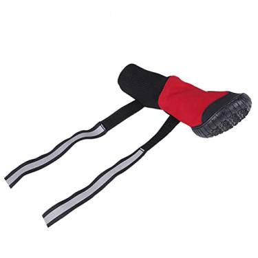 Imagem de Botas de Cachorro, Sapatos de Cachorro Com Botas Protetoras Anti -deslizamento 4pcs Configuram Botas de Cachorro de Cachorro Impermeáveis ​​para Cães Grandes para Cães Grandes (L) (Xl) (L)