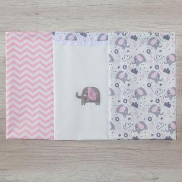 Imagem de Cueiro 3 Peças Para Bebe Estampado Menina - Miguel Baby, Bernardo rosa