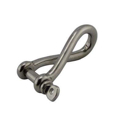 Imagem de Tornel Manilha Longa Torcida Em Aço Inox 5 X 30mm Max 232Kg - Abrolhos