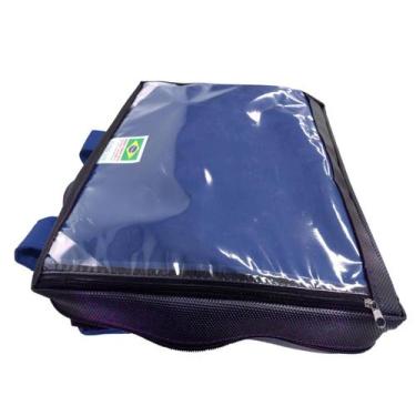 Imagem de Capa Mochila Bag Motoboy 45 litros Impermeavel Reforçada  Azul marinho