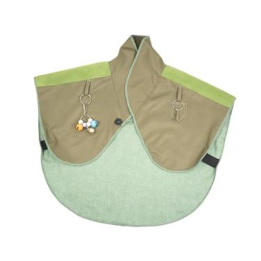 Imagem de Generic Paprot Anti Scratch ombro Protetor de animais Pet almofada com tornoziga de pássaro e brinquedos para pombos de pombos pequenos papagaios médios, Verde