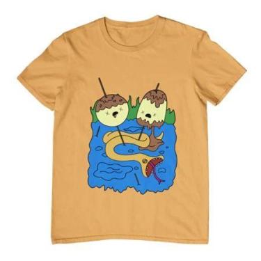 Imagem de Camiseta Estampada Unissex Hora da Aventura Marceline e Princesa Jujub