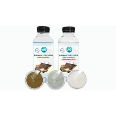 Imagem de Resina Baixa Espessura 1KG + 3 Cores Sólidas - Resinas ag