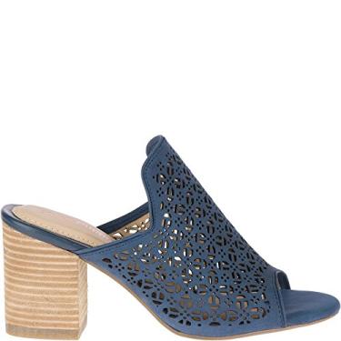 Imagem de Hush Puppies Malia Perf Slide Feminino, Vintage Indigo Nubuck, 9.5