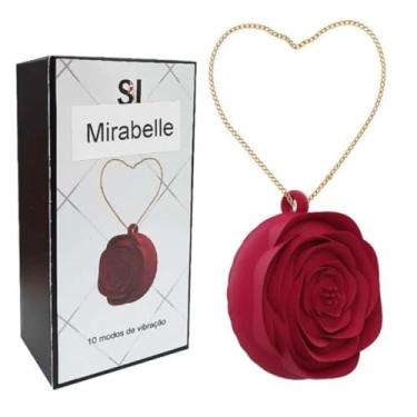 Imagem de Vibrador Mirabelle Formato De Colar Com Pingente De Flor 10 Vibrações Prazer Discreto Orgasmo Intenso