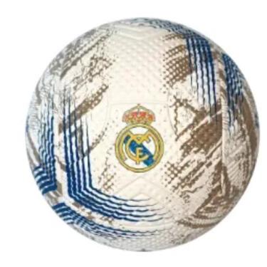Imagem de Bola de futebol pvc / pu numero 5 azul / dourada real madrid - futebol