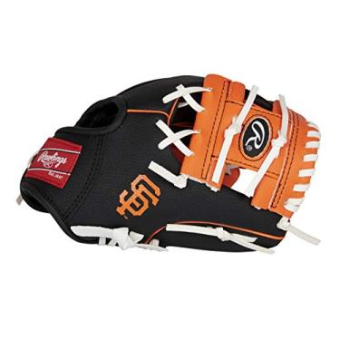 Imagem de Rawlings | MLB Players Glove Series | Luvas T-Ball e Youth Baseball | San Francisco Giants | Preto | 25 m