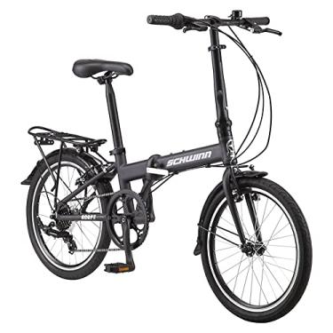 Imagem de Schwinn Bicicleta dobrável Adapt U, rodas de 50 cm, 7 velocidades, aço azul