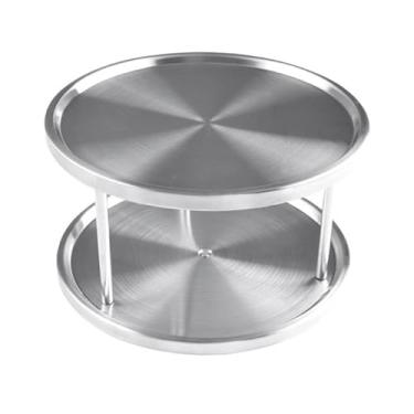 Imagem de DimyFew 2 Tier Lazy Organizador Turnutable Rating Rack Rack Stand para Gabinete