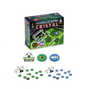 Imagem de Jogo De Futebol de Botão Cristal 2 Seleções - Brasil x Argentina - Ref