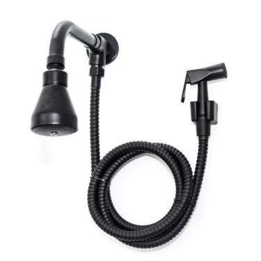Imagem de Ducha Com Desviador Em Metal Black - Samer Metais