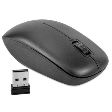 Imagem de Mouse SEM FIO Óptico Office Slim P/ PC USB 3 Botões 1200 Dpi - Exbom, 