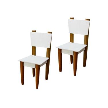 Imagem de Kit 2 Cadeira Infantil Pés Palito Atividades para Crianças - B3 Moveis