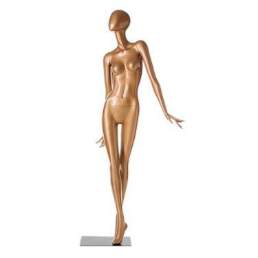 Imagem de Female Mannequin Torso Manequim Feminino Dourado Para Exposição De Artes, Manequim Artificial Com Base Removível Para Lojas De Roupas, Exposições De Arte