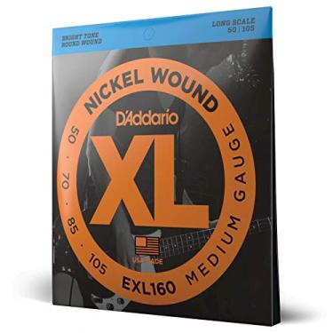 Imagem de Encordoamento Para Baixo 4 Cordas Escala Longa .050-.105 D'Addario XL Nickel Wound EXL160