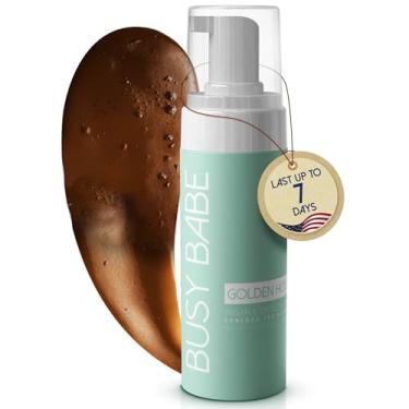 Imagem de Busy Babe Mousse Autobronzeador Golder Hour Tanning - Consiga Um Bronzeado Deslumbrante E Impecável, Com Brilho Para Todos Os Tipos Tons De Pele, Subtom (Bronze Escuro, 200 Ml)