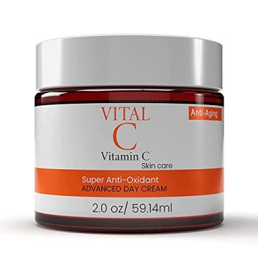 Imagem de Dermapeutics Creme/Loção Hidratante Facial Com Vitamina C Avançada - Antioxidante, Diurno E Noturno Para Reduzir Rugas, Linhas Finas, Olheiras Manchas, 2 Fl Oz