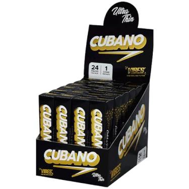 Imagem de VIBES Cones Cubano - Papel Ultrafino, Pacote Com 24, Mais De 8 Gramas Por Cone, Goma Acácia Natural, Sem Carbonato Cálcio Adicionado, Ideal Para Sessões Prolongadas E Grandes Reuniões