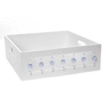 Imagem de Bandeja Pedras Azuis Quarto Bebê Infantil Menino - Potinho de mel