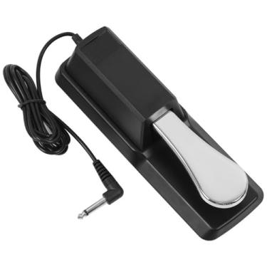 Imagem de LokFy Pedal De Sustain, Órgão Eletrônico Universal Com Interruptor Polaridade, Plugue Entrada 1/4'', Adequado Para Piano Elétrico Digital, Teclado Piano/Teclado Midi/Sintetizador, Etc.
