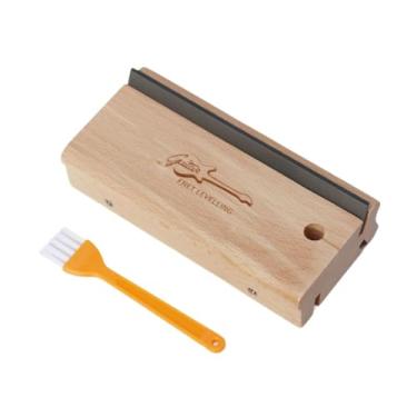 Imagem de menolana Lima de chanfradura de traste 3/23/35 graus, resistente, portátil, 3 em 1, lima de chanfradura de de traste de guitarra para arredondamento e