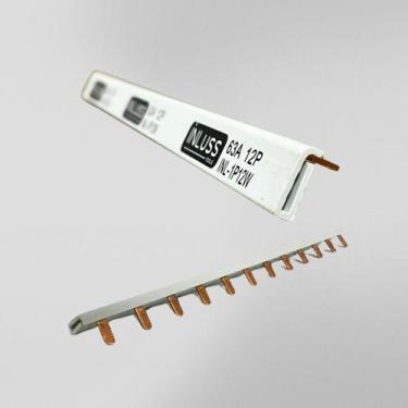 Imagem de Barramento monofásico tipo pente 12 polos 63a - LED