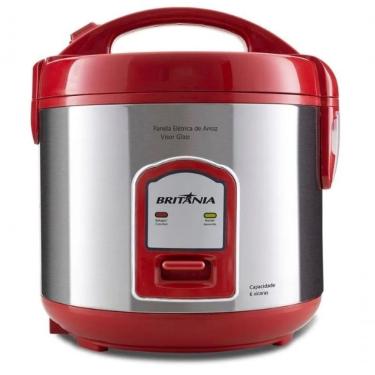 Imagem de Panela Eletrica Arroz 400w Britania Faz 6 Xicaras Vermelha 220V
