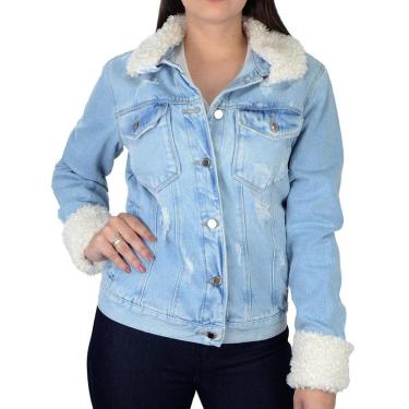 Imagem de Jaqueta Feminina Lado Avesso Jeans - L12115-Feminino
