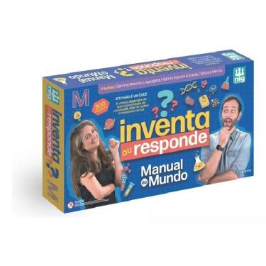 Imagem de Jogo De Cartas Tabuleiro Inventa Ou Responde Manual Do Mundo