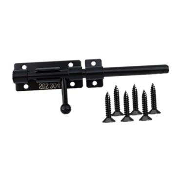 Imagem de XLWLLNJ Trava de ferrolho de barril, trava de ferrolho deslizante, forte suporte de carga, de porta deslizante prática para entusiastas de DIY, porta interna, 6 in