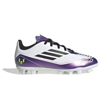 Imagem de Chuteira Campo Adidas F50 Club Flexible Ground Messi Jr Cloud White/core Black/purple Ie9088 27