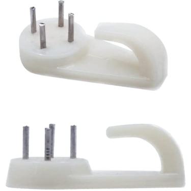 Imagem de Ganchos de parede de concreto, 25 peças de ganchos de unhas invisíveis, cabide de imagem sem danos, ganchos poderosos de concreto duro para drywall sem vestígios para pendurar para porta-retratos (M)