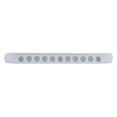 Imagem de United Pacific 39693 11 LED 43,18 cm Barra de luz para parar, virar e traseira com bisel - LED vermelho/lente transparente