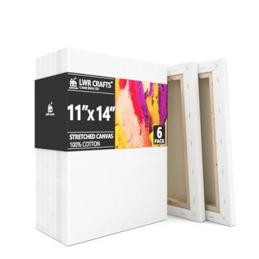 Imagem de LWR CRAFTS Pacote de lona grande esticada, 11"x14"x6, 1